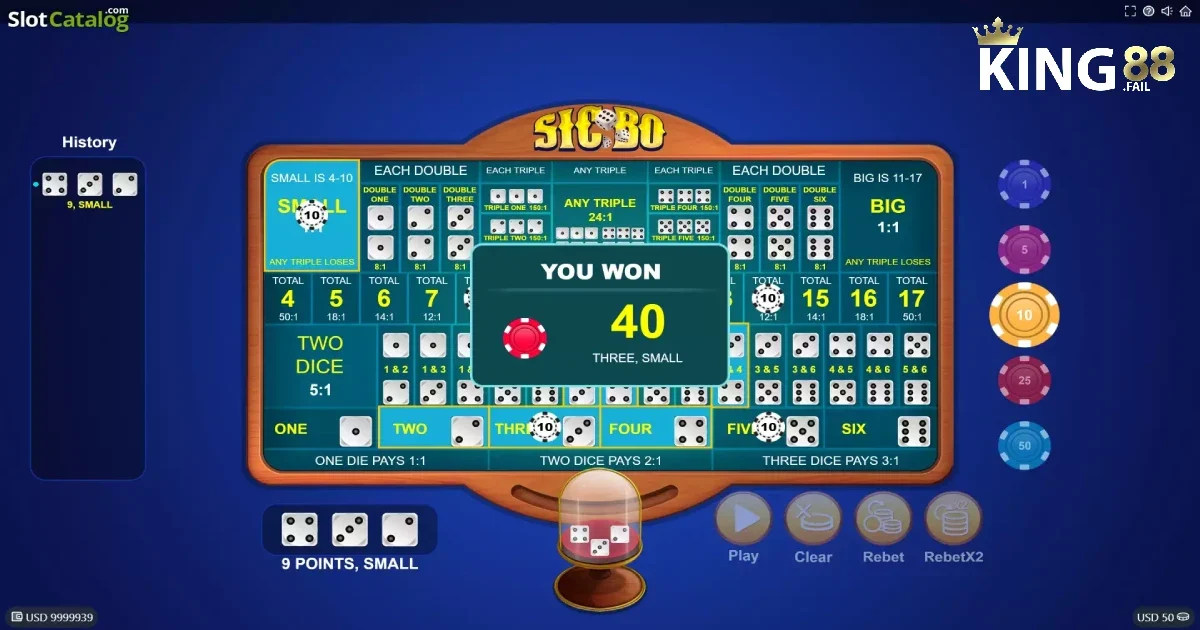 Game Sicbo King88: Thử Thách Xúc Xắc Với Tỷ Lệ Thưởng Cao 3 Hướng Dẫn Đặt Cược Sicbo King88 Theo Từng Chiến Lược Hiệu Quả